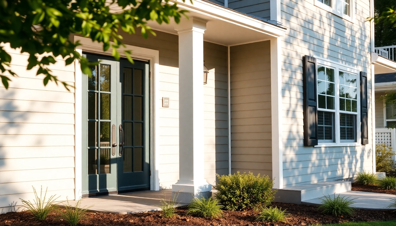 Transforming the exterior renovations of a home with modern design and vibrant landscaping.