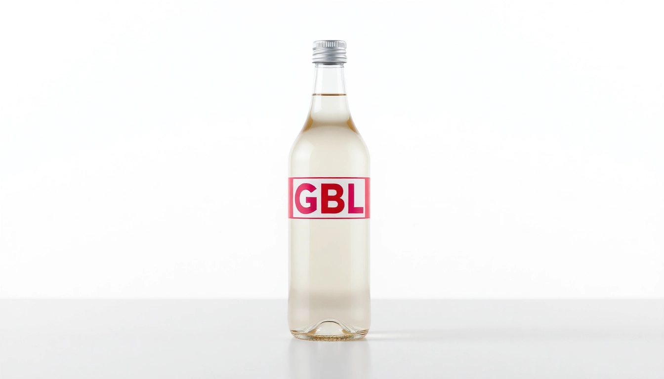 Purchase GBL online in a beautifully displayed bottle showcasing purity and quality.