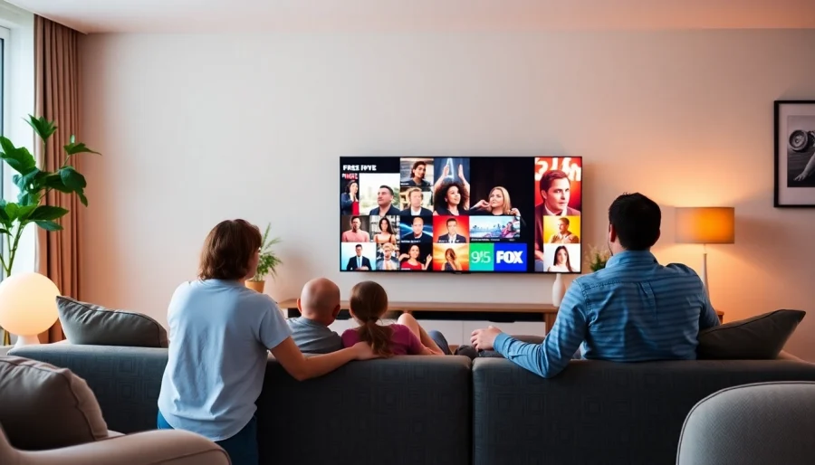 Watch your favorite shows during the free IPTV trial in a cozy living room setup.