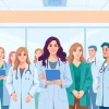 Explore personalgewinnung in der pflege through a collaborative workplace showcasing diverse healthcare professionals engaged in meaningful interactions.