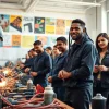 Students learning in a trade school Knoxville TN, showcasing hands-on training in diverse fields.