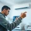 Skilled technician providing AC repair services in Glendale, AZ, enhancing home comfort.