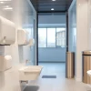 Enhance your space with high-quality Commercial Restroom Supplies showcased in a modern restroom.
