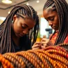 Experience expert braiding at the Best african braiding salon in near me, showcasing vibrant styles and skilled artisans.