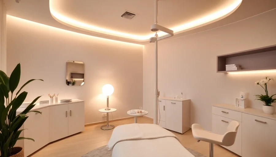 Professional Botox-Zürich treatment room with a calming ambiance and modern design.