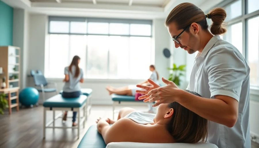 Chiropractor near me providing personalized treatments in a welcoming clinic environment.