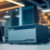 Showcasing TPower power supply unit in a modern tech workspace.