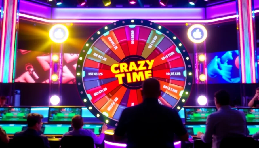 Experience the thrill as you watch Crazy Time spin with vivid excitement and interactive gameplay.