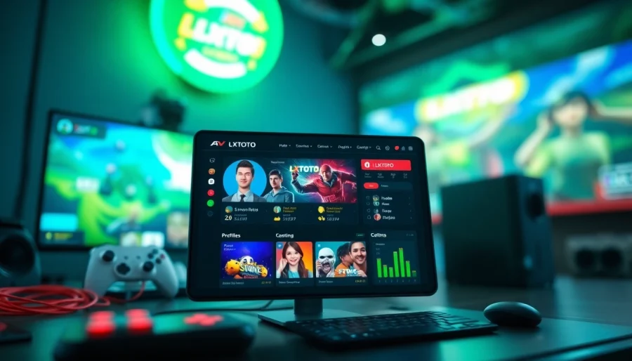 Menggunakan LXTOTO untuk meningkatkan pengalaman bermain game online dengan antarmuka menarik.