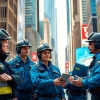 Responding to real-time safety alerts with a dedicated emergency team in a vibrant city setting.