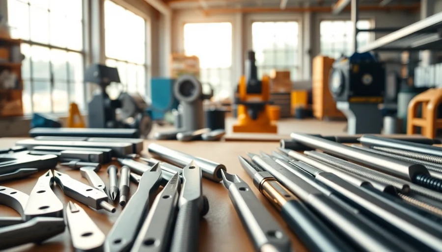 Showcasing various cutting equipment arranged in an elegant workspace with precision tools.