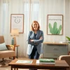 Attachment theory specialist consulting in a warm and inviting therapy room.