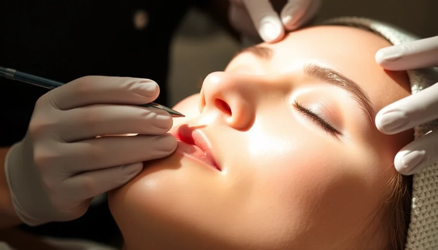 Fadenlifting Zürich treatment session showcasing aesthetic improvement and professional care.