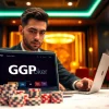 使用GGPoker客户端在现代赌场环境中进行扑克游戏的玩家