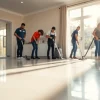 Professionals executing bond cleaning Logan services in a gleaming home setting.
