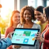 Showcasing the innovative features of Customer Loyalty Software through an engaging digital dashboard.