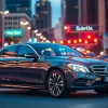 Efficient car service in Atlanta providing reliable transportation amidst a vibrant city setting.