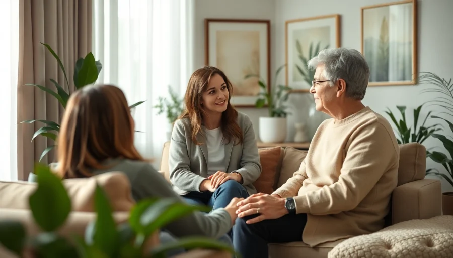 Engaging attachment theory specialist with a client in a therapeutic setting.