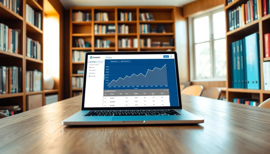 Analyze text with the AI checker tool showcasing results on a professional laptop interface.