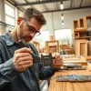 Cabinet Hinge Manufacturers showcase high-quality metallic hinges in a professional workshop setting.
