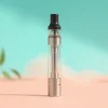 Stylish nicotine free disposable vape prominently displayed against a vibrant background.