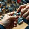 Creating a new key for Lost Car Keys by a professional locksmith, showcasing skill and precision.