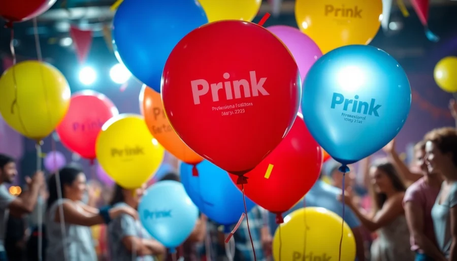 Customizing vibrant print balloons for lively celebrations and events