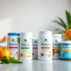 Promote wellness with New Image International's health products showcased at https://newimage.world/ on a bright table.