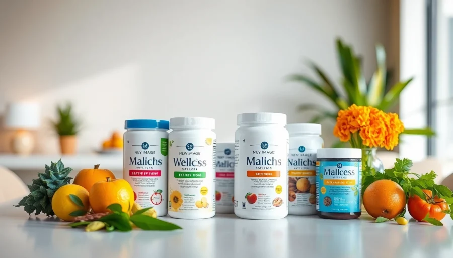 Promote wellness with New Image International's health products showcased at https://newimage.world/ on a bright table.