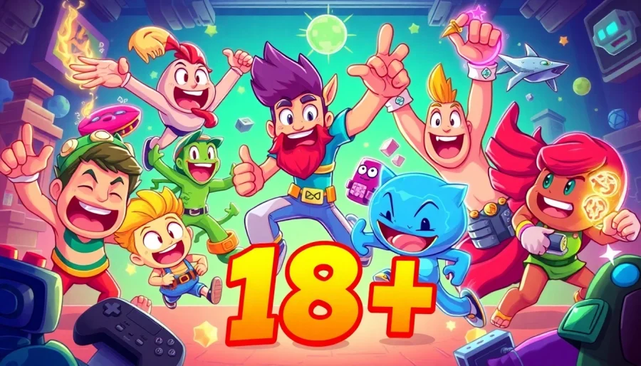 Engaging game sex characters showcasing diverse gameplay experiences in a colorful setting.