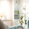 NAD IV therapy near me being administered in a calming healthcare setting.