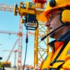 Cranes Emergency Intercom System Solution in use at a busy construction site, demonstrating clear communication.