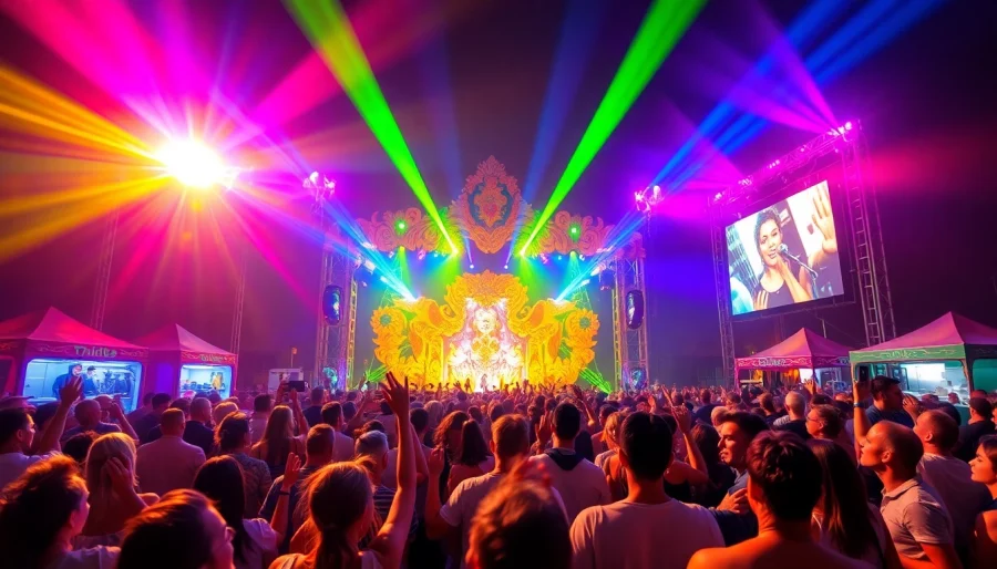 Experience the exhilarating atmosphere at Music festivals Europe 2025 with lively performers and excited crowds.