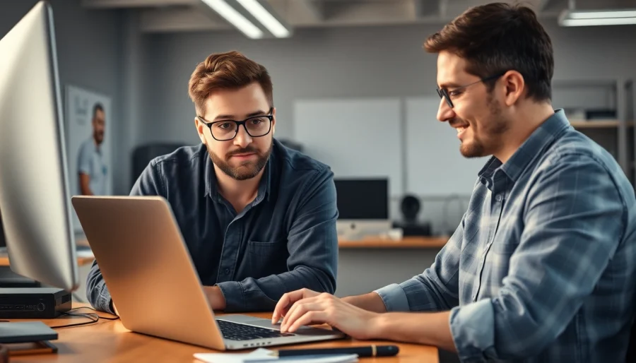 Obtain computer help from a skilled technician assisting a client with tech issues.