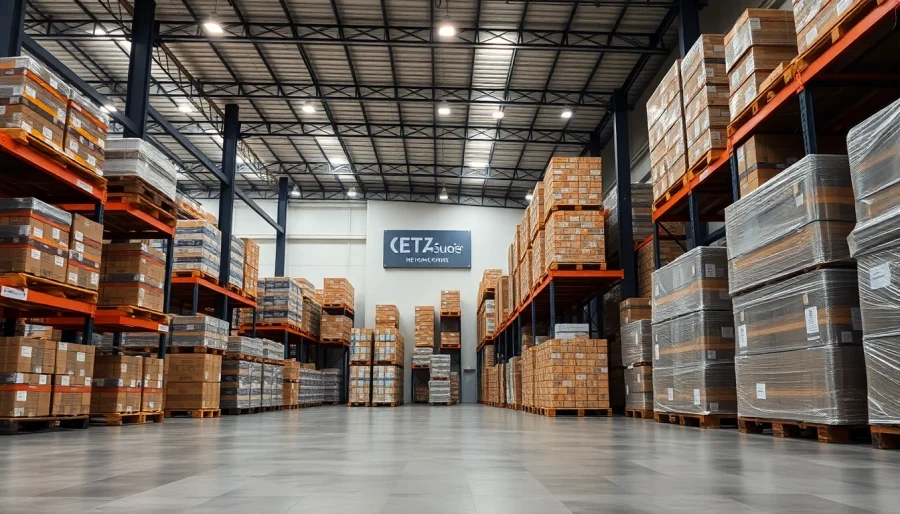 Optimize contract warehousing for importers and distributors, showcasing organized logistics solutions.