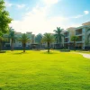 Discover the elegant Prestige Plots in Devanahalli, featuring lush greenery and modern architecture.