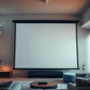 Enhancing viewing experiences with a Professional Projection Screen in a modern home theater environment.