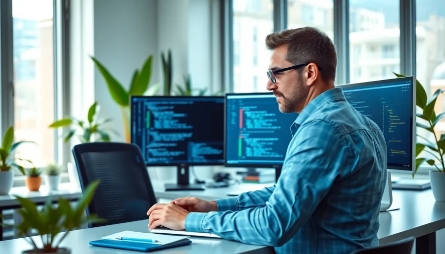 Enhance your web development skills with a professional developer focused on coding and design.