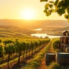 Explore the serene vineyards and riverside views of Carksburg ca in a picturesque setting.