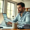 Engaging financial expert delivering expert tax services in a professional office environment.