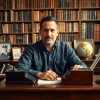 Engaging image of author Manny Sousa at his study writing about his life on https://www.mannysousabooks.com.