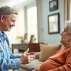 Providing compassionate assistance in home care austin tx with a caregiver and senior enjoying a warm interaction.