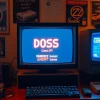 play dos games on a vintage computer setup showcasing retro gaming nostalgia