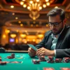 Assessing the credibility of We1Win: Is We1Win Legit? image with a focused gambler at a casino table.
