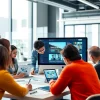 Création site internet Metz avec une équipe collaborative travaillant sur un projet numérique.