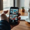 Engaging visual of an anonymous Instagram story viewer on a smartphone, depicting vibrant stories.