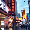 Showcase of an edmonton sign company with custom signage in a vibrant urban setting.