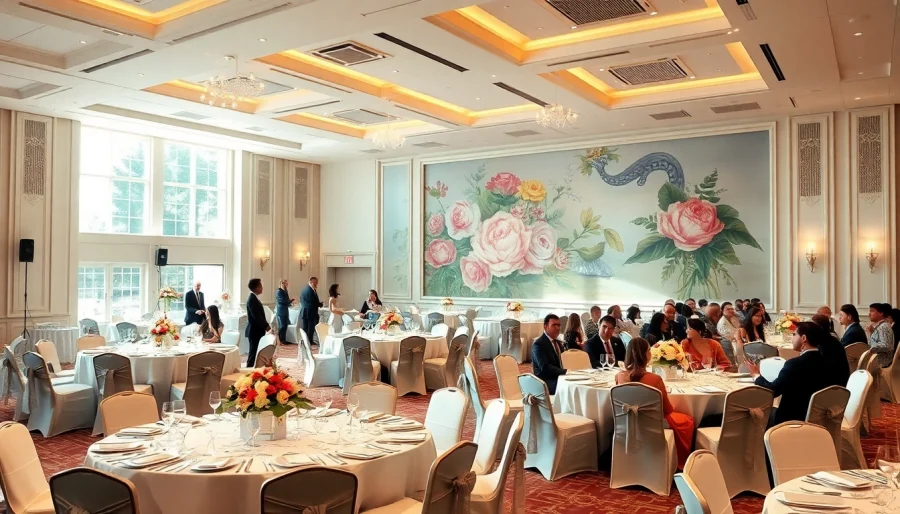 Celebrate unforgettable moments at le prestige hall with elegant decor and joyful guests.