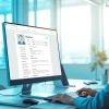 Optimize your resume effectively with ATS Resume Optimizer displayed on a modern office computer.