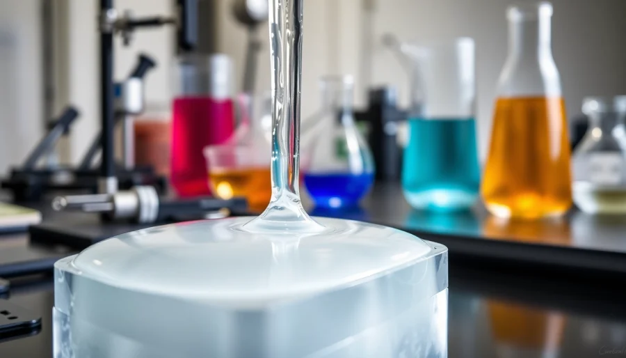 Pouring infusion resins into a precision mold showcasing clarity and quality.